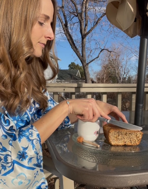 Signature Cinnamon Chip Banana Bread with Fleur de Sel Butter